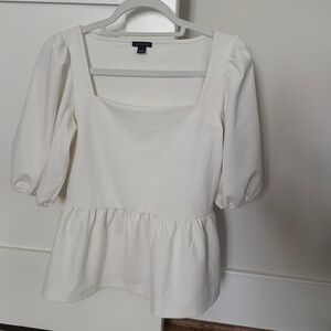 Women’s Ann Taylor Peplum Blouse Top Size XS